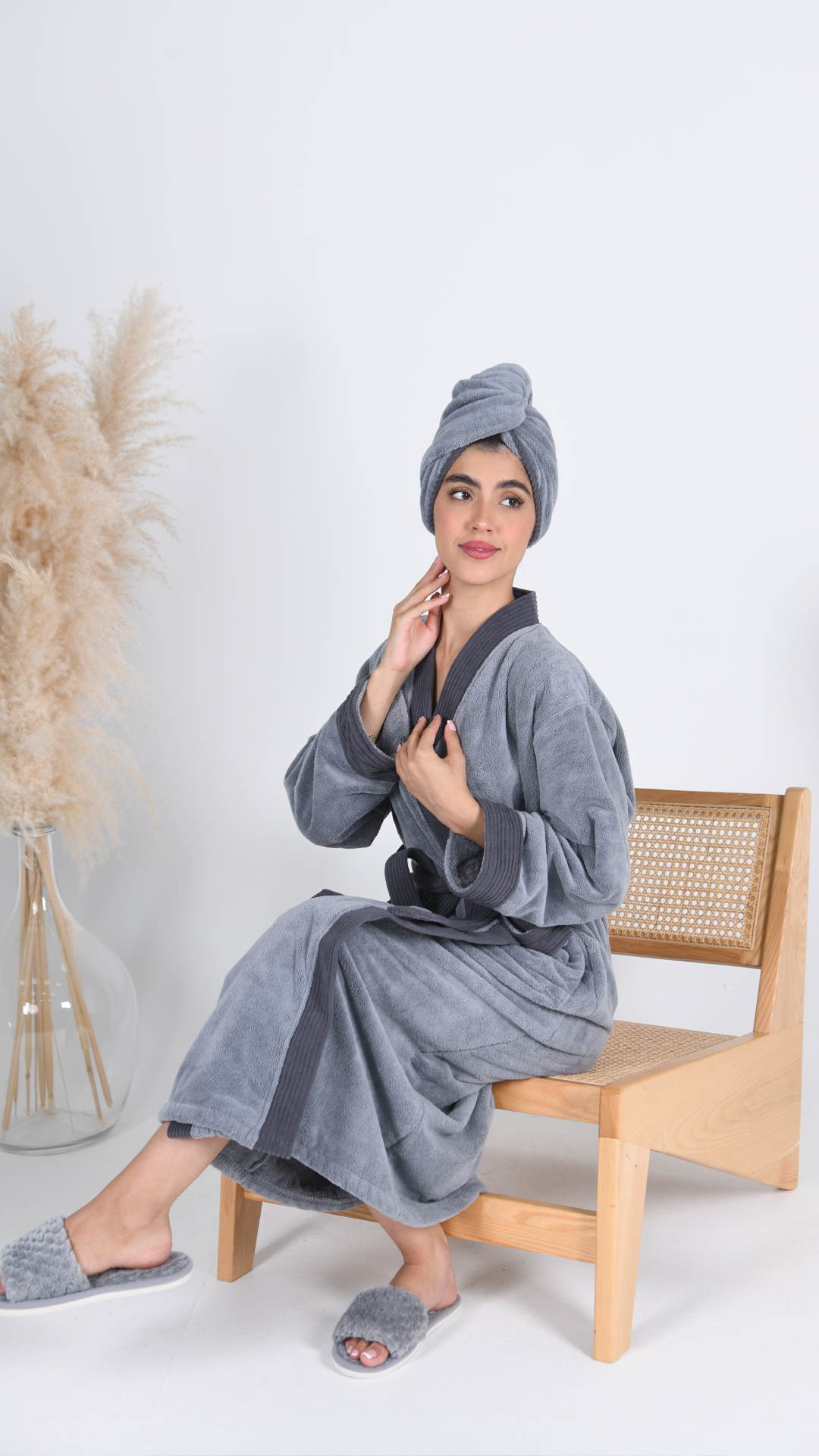 The elegant - Shadow (Hair Towel)