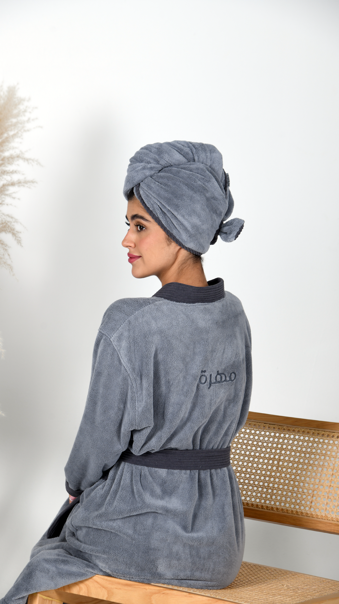 The elegant - Shadow (Hair Towel)