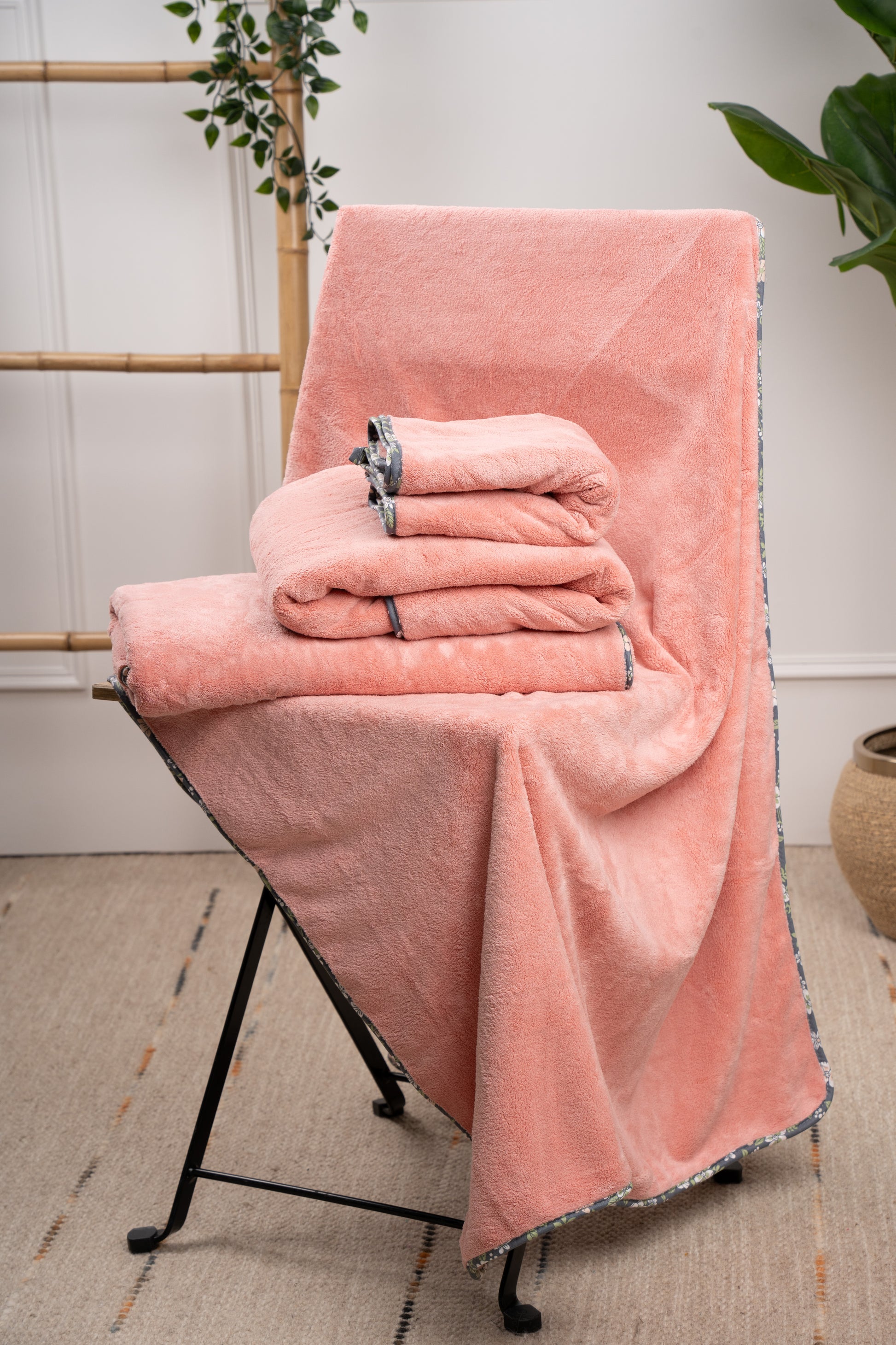 3-in-1 Towel Set - Blush