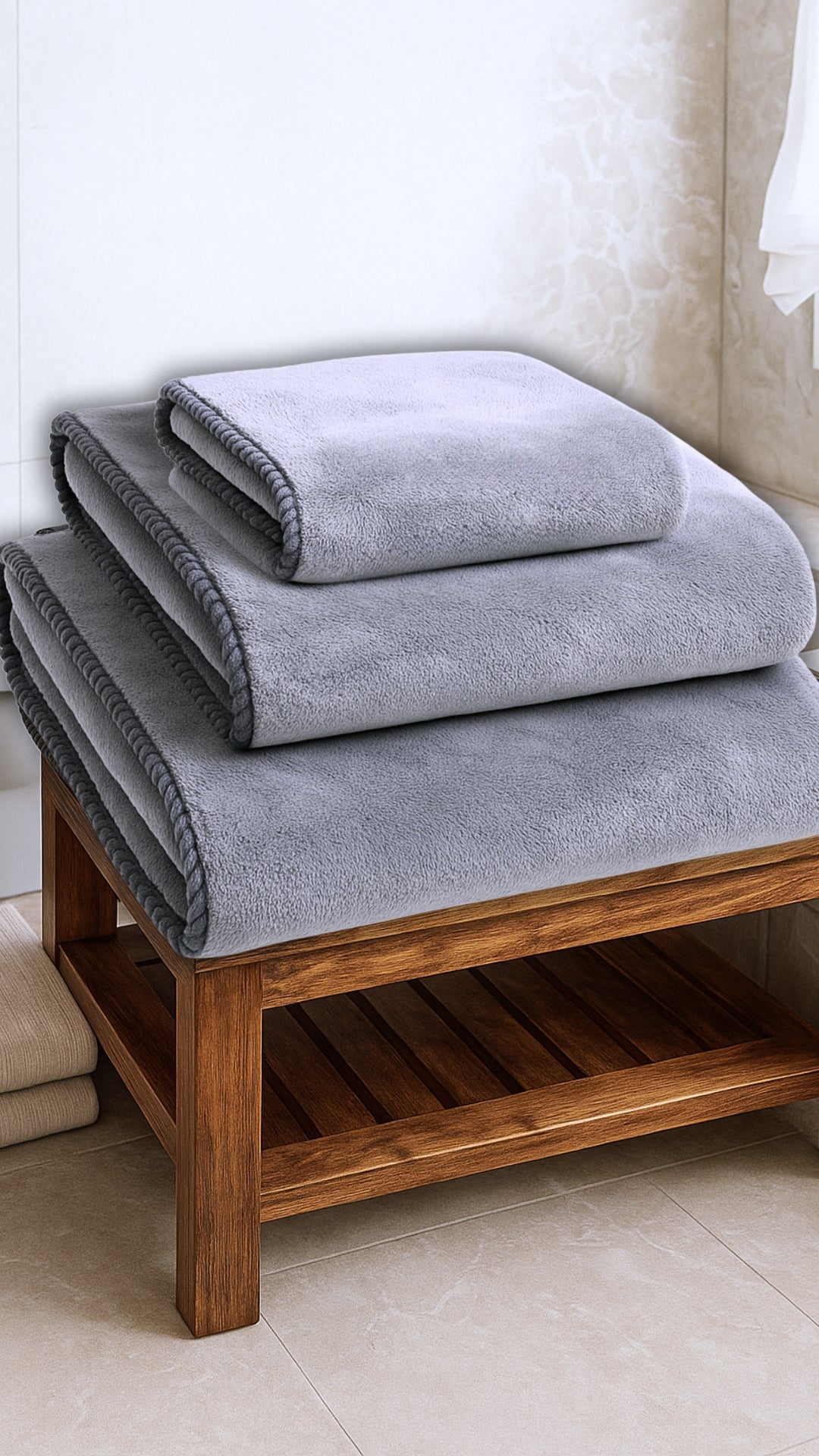 3-in-1 Towel Set - Shadow